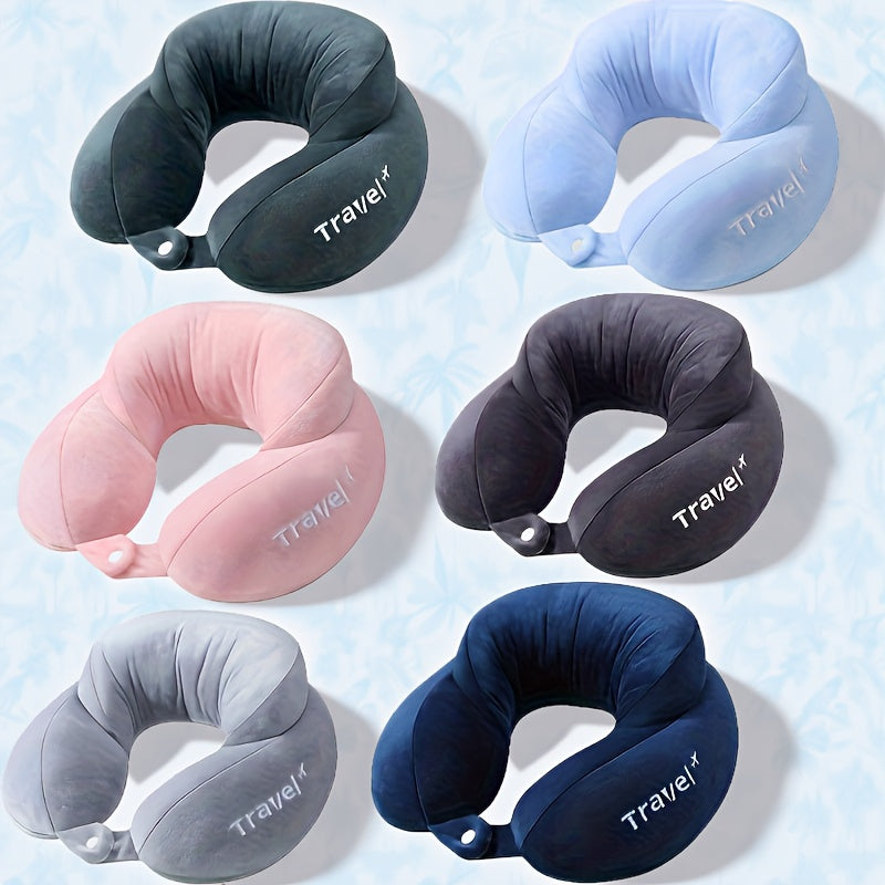 U-Shaped Pillow Travel Pillow Neck Protection Neck Pillow Cervical Pillow Memory Foam Aircraft U-Shaped Pillow Car Sleeping Artifact