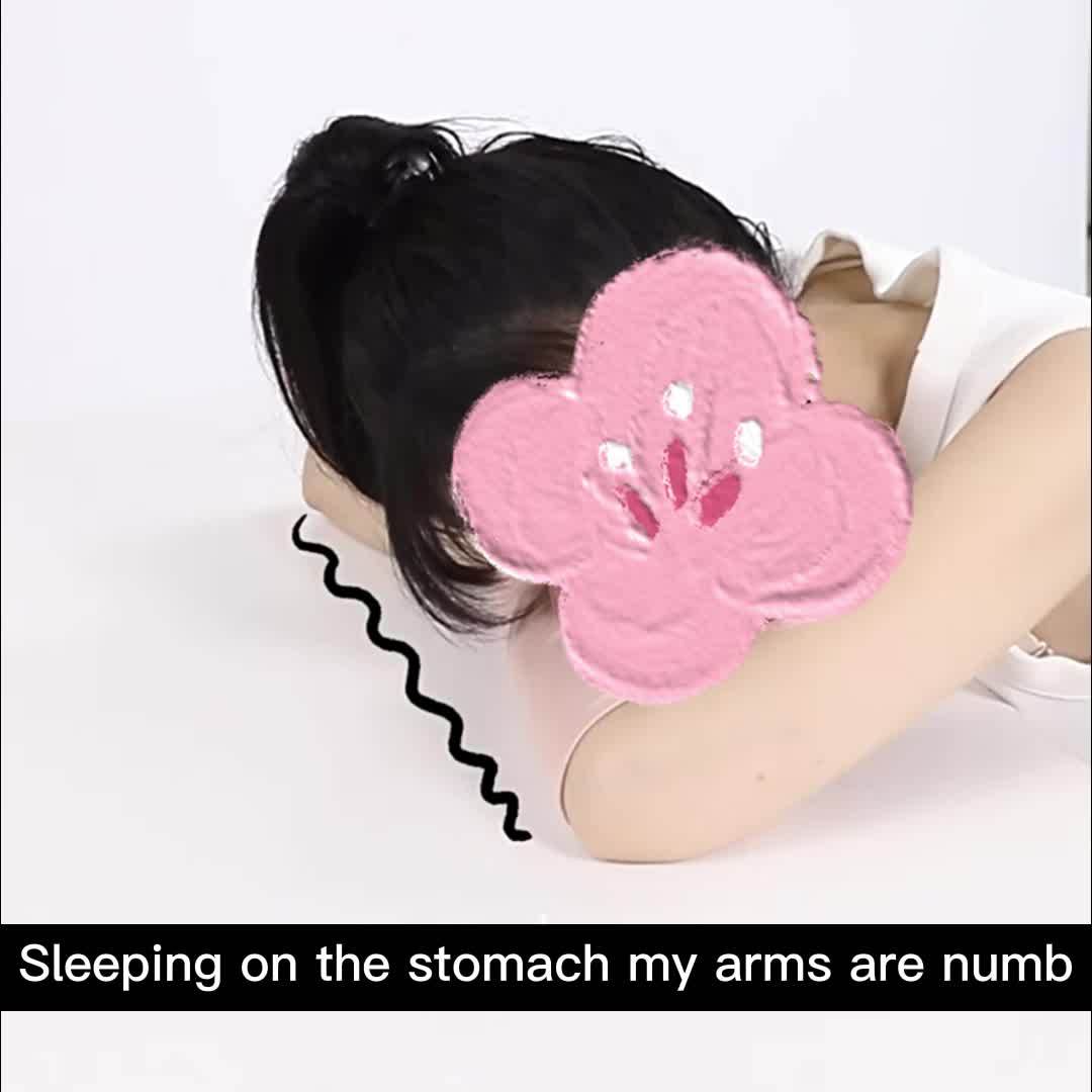 1pc Ergonomic U-Shaped Nap Pillow, Portable & Machine Washable, Comfortable for Office, Student, And Travel Use, Available In Blue, Gray, Pink,  Ergonomic Design, Lightweight Pillow, Breathable Material, Soft Fabric, Frequent Travelers, Professionals