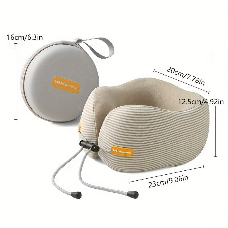 Memory Cotton U-Shaped Pillow Travel Neck Pillow Airplane Sleeping Pillow Neck Pillow Cervical Spine Neck Pillow Portable U-Shaped Pillow
