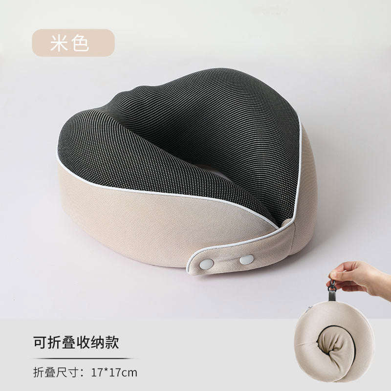Explosive Memory Cotton U-Shaped Neck Pillow Storage Portable Travel Pillow Neck Pillow Neck Pillow Can Be Used As Logo