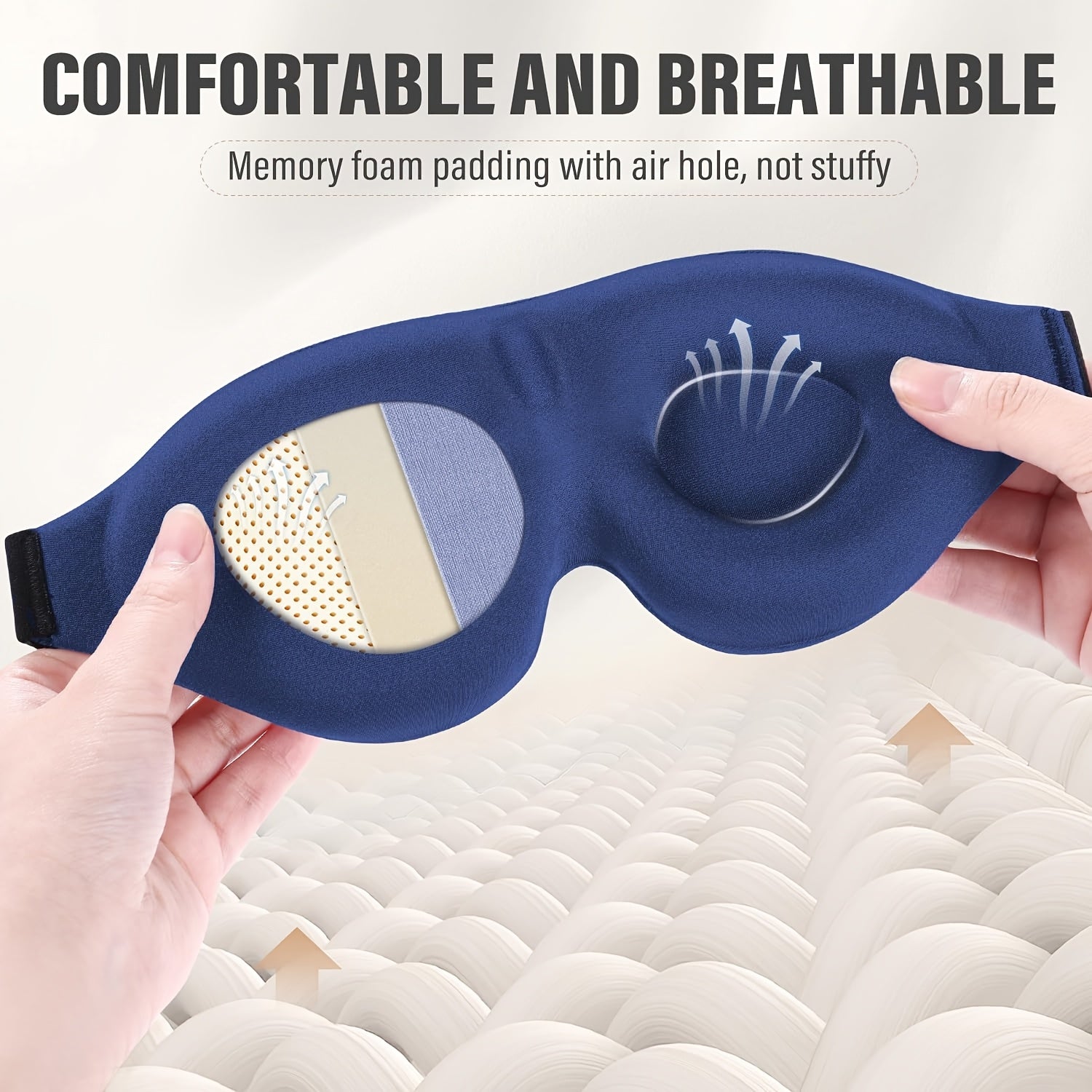4pcs 3D Three-dimensional Eye Mask, Light-blocking Sleep Mask, Zero Pressure, Non-pressurizing on the Eyes, Breathable, Eye Protection, Sleep Aid, Suitable for Travel and Naps, Unisex, Can Be Used with Earplugs to Create a Complete Immersive Resting