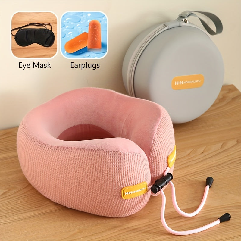 U-shaped Pillow Travel Portable Neck Pillow Plane Sleeping Pillow Neck Pillow Car Cervical Spine Headrest Neck Pillow U-shaped Pillow