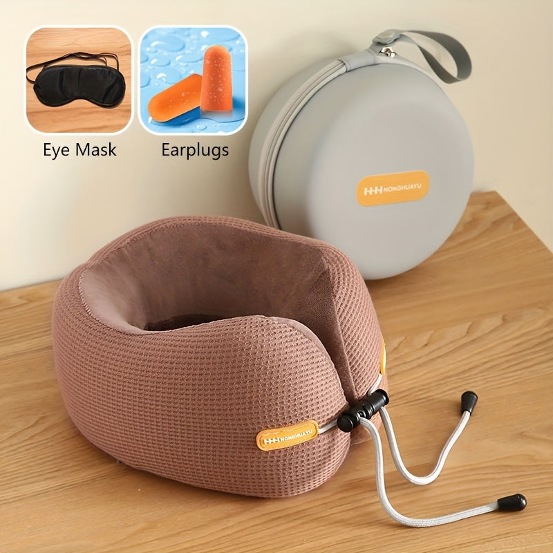 U-shaped Pillow Travel Portable Neck Pillow Plane Sleeping Pillow Neck Pillow Car Cervical Spine Headrest Neck Pillow U-shaped Pillow