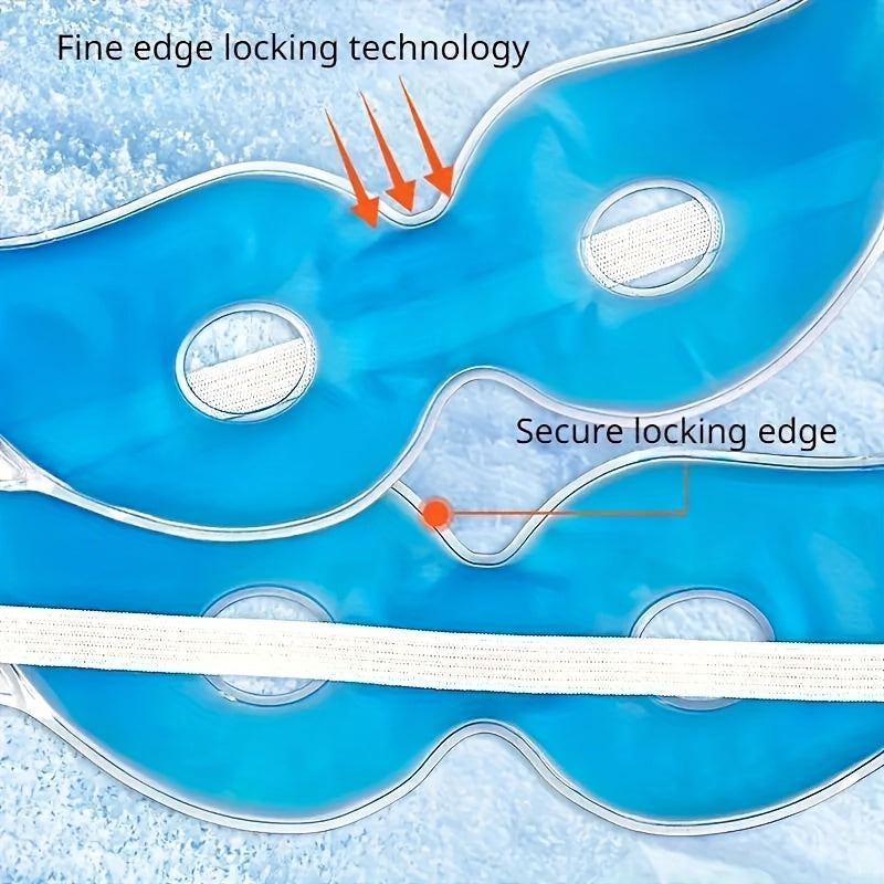 3pcs Multi-functional Ice Pack Eye Mask, Ice Cool Hot Compress with Ice Eye Mask, Ice Sticker, Sleep Shading and Cooling Gel Eye Mask