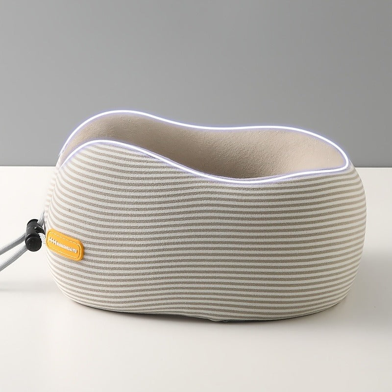 Memory Cotton U-Shaped Pillow Travel Neck Pillow Airplane Sleeping Pillow Neck Pillow Cervical Spine Neck Pillow Portable U-Shaped Pillow