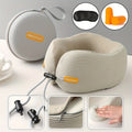 Memory Cotton U-Shaped Pillow Travel Neck Pillow Airplane Sleeping Pillow Neck Pillow Cervical Spine Neck Pillow Portable U-Shaped Pillow