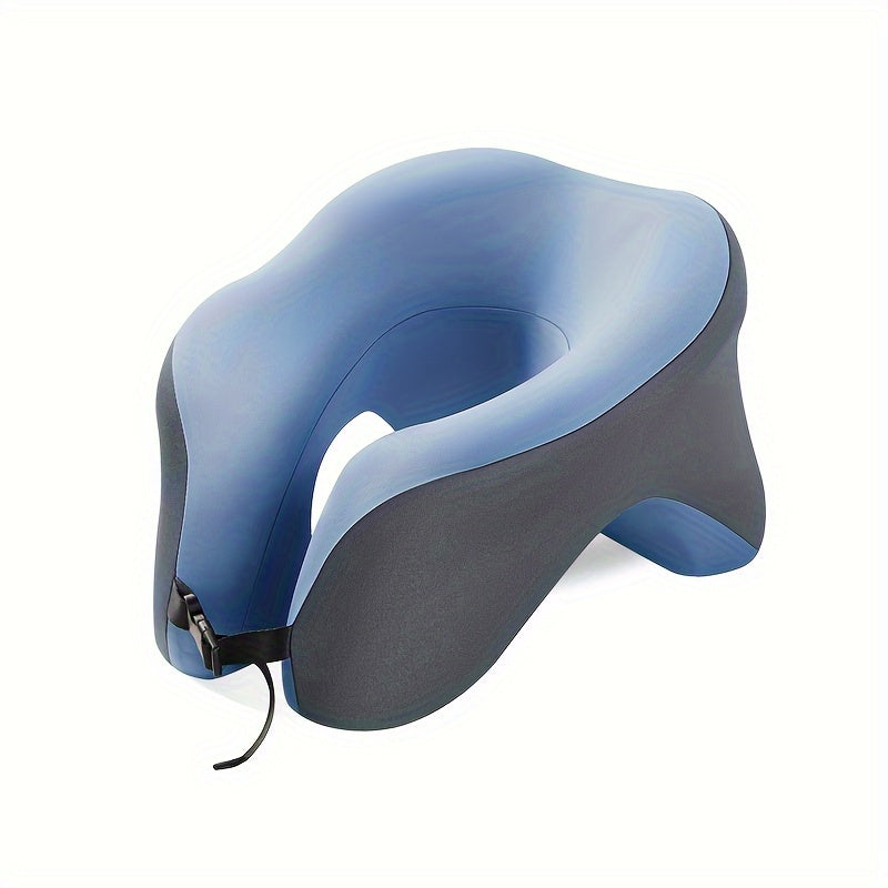 1pc Ergonomic U-Shaped Nap Pillow, Portable & Machine Washable, Comfortable for Office, Student, And Travel Use, Available In Blue, Gray, Pink,  Ergonomic Design, Lightweight Pillow, Breathable Material, Soft Fabric, Frequent Travelers, Professionals