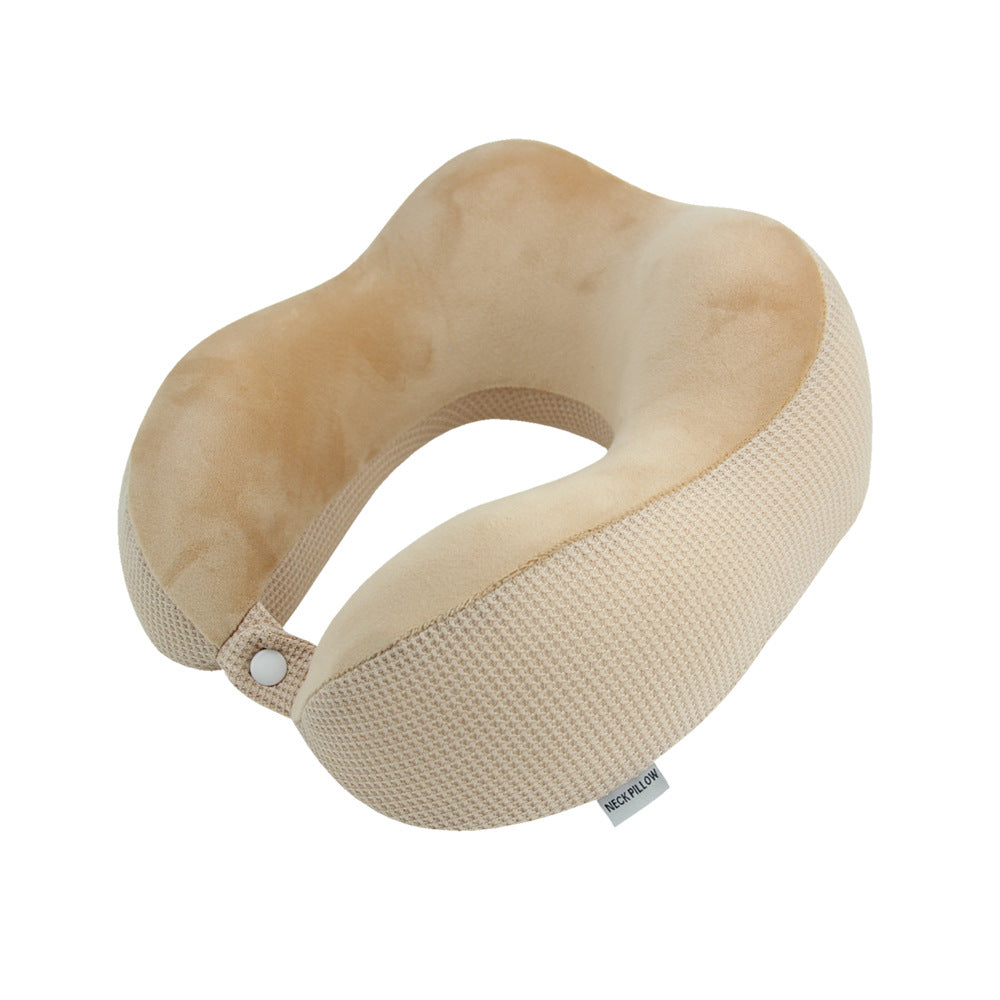 U-Shaped Pillow Memory Cotton Hump Slow Rebound Lunch Break Neck Pillow Travel U-Shaped Neck Pillow Logo Mesh Cloth U-Shaped Pillow