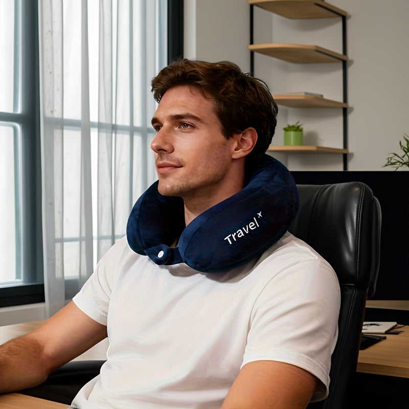 U-Shaped Pillow Travel Pillow Neck Protection Neck Pillow Cervical Pillow Memory Foam Aircraft U-Shaped Pillow Car Sleeping Artifact