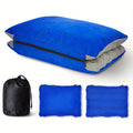 Inflatable Camping Pillow with Memory Foam and Washable Cover Camping Gear and Travel Pillow for Airplanes, Camping