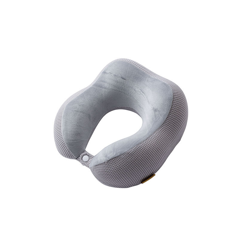 U-Shaped Pillow Memory Cotton Hump Slow Rebound Lunch Break Neck Pillow Travel U-Shaped Neck Pillow Logo Mesh Cloth U-Shaped Pillow