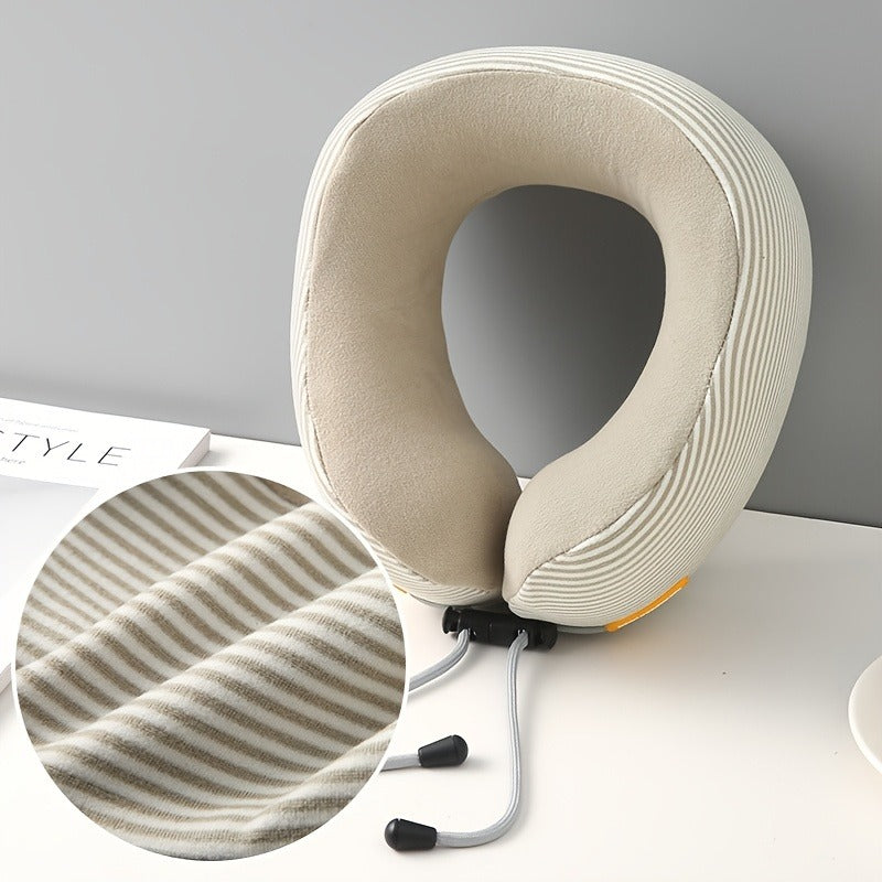 Memory Cotton U-Shaped Pillow Travel Neck Pillow Airplane Sleeping Pillow Neck Pillow Cervical Spine Neck Pillow Portable U-Shaped Pillow