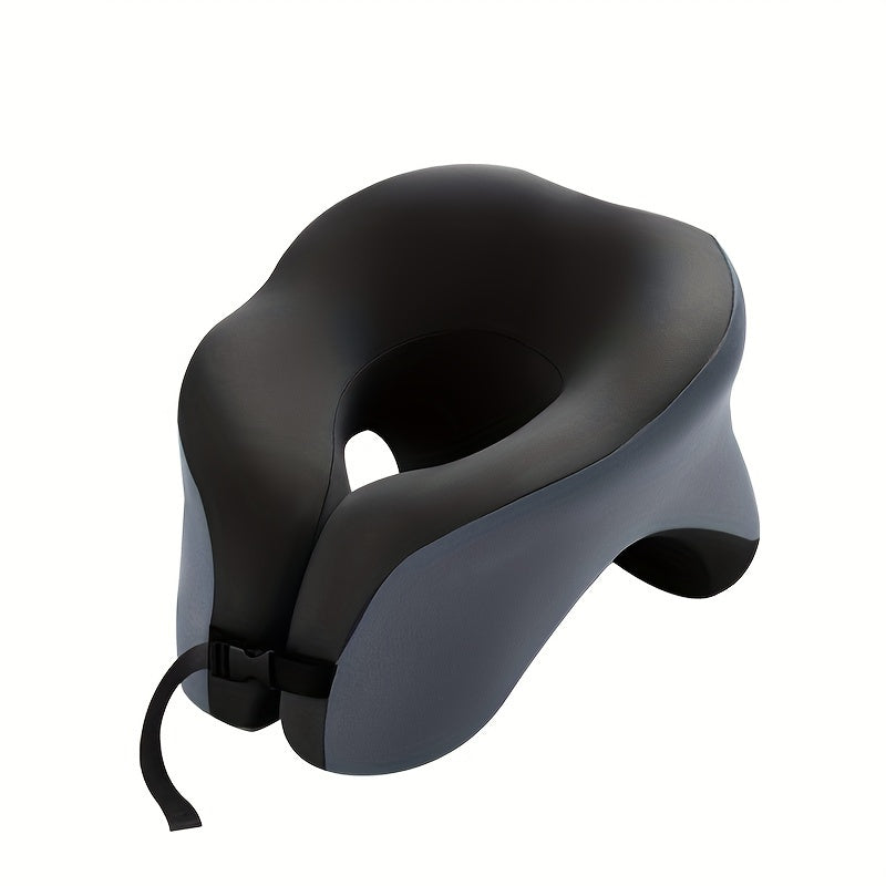 1pc Ergonomic U-Shaped Nap Pillow, Portable & Machine Washable, Comfortable for Office, Student, And Travel Use, Available In Blue, Gray, Pink,  Ergonomic Design, Lightweight Pillow, Breathable Material, Soft Fabric, Frequent Travelers, Professionals