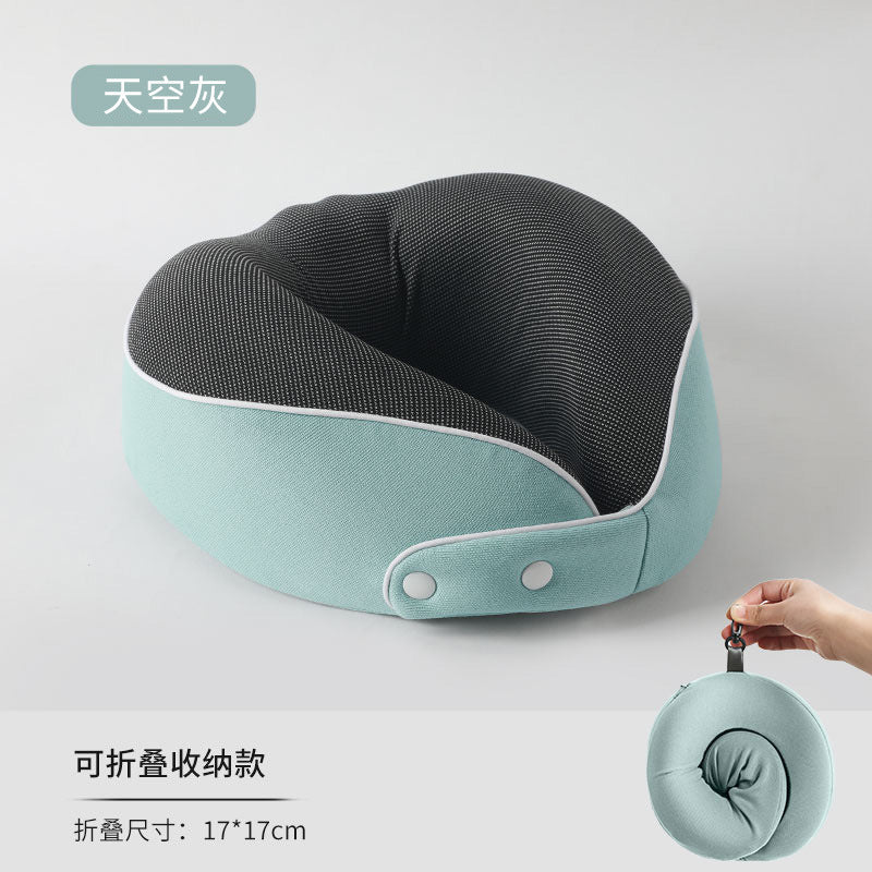 Explosive Memory Cotton U-Shaped Neck Pillow Storage Portable Travel Pillow Neck Pillow Neck Pillow Can Be Used As Logo