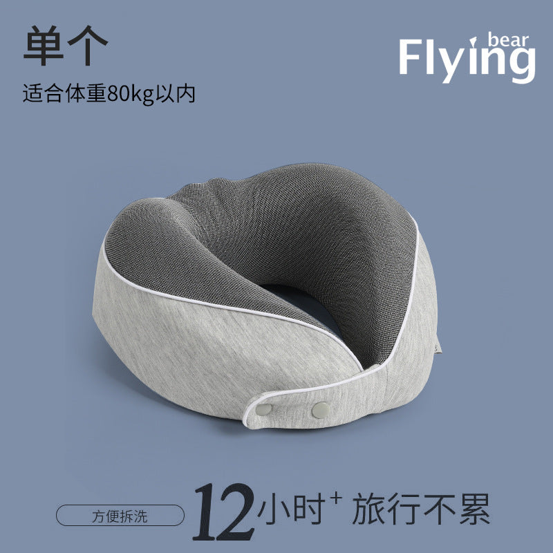 Explosive Memory Cotton U-Shaped Neck Pillow Storage Portable Travel Pillow Neck Pillow Neck Pillow Can Be Used As Logo