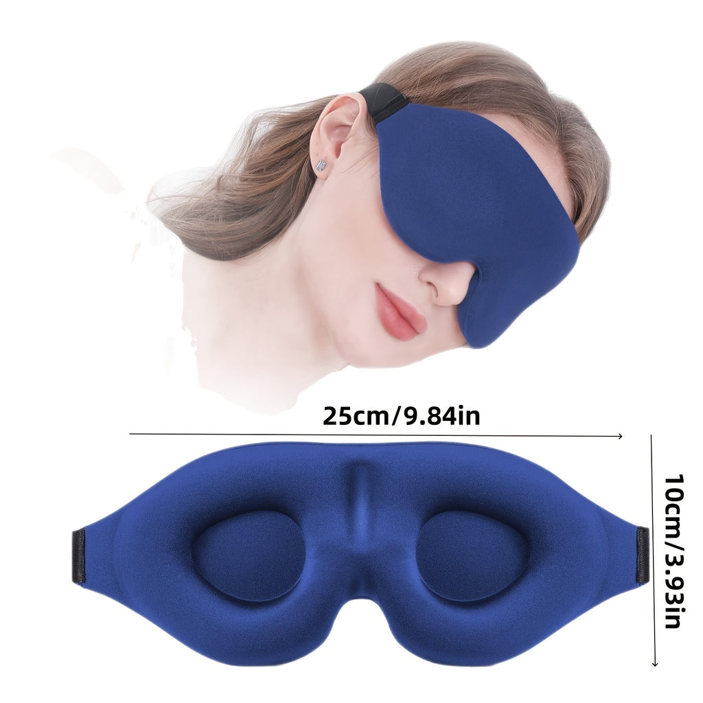 4pcs 3D Three-dimensional Eye Mask, Light-blocking Sleep Mask, Zero Pressure, Non-pressurizing on the Eyes, Breathable, Eye Protection, Sleep Aid, Suitable for Travel and Naps, Unisex, Can Be Used with Earplugs to Create a Complete Immersive Resting