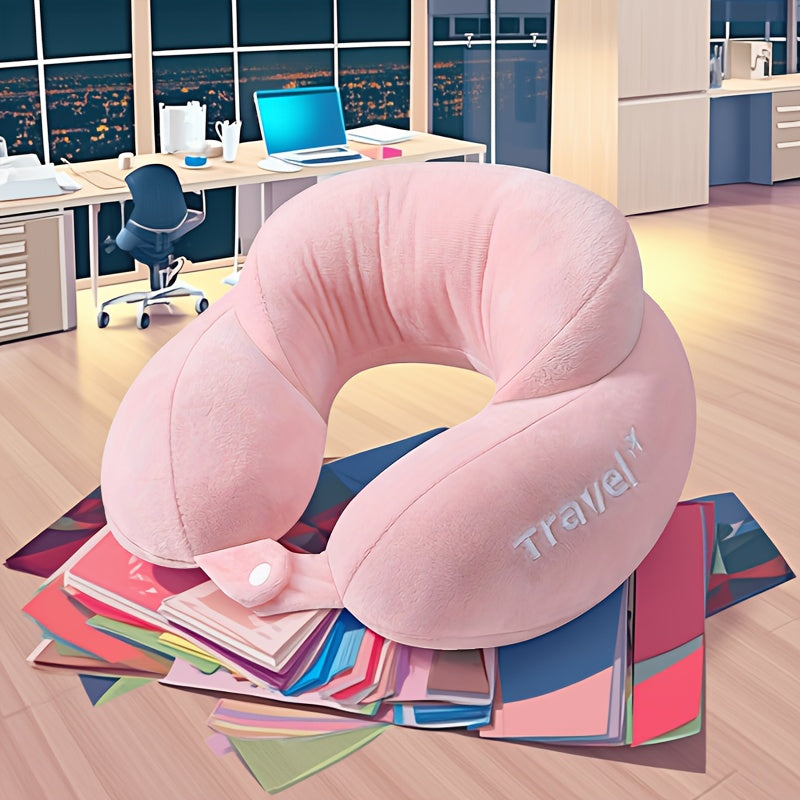 U-Shaped Pillow Travel Pillow Neck Protection Neck Pillow Cervical Pillow Memory Foam Aircraft U-Shaped Pillow Car Sleeping Artifact
