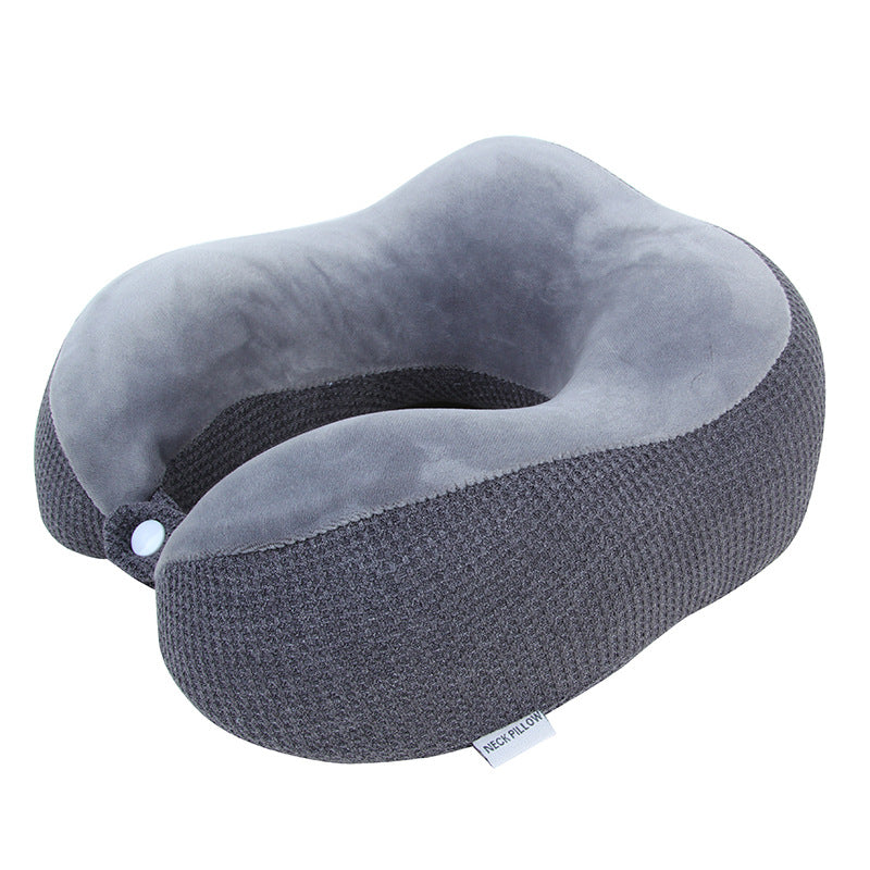 U-Shaped Pillow Memory Cotton Hump Slow Rebound Lunch Break Neck Pillow Travel U-Shaped Neck Pillow Logo Mesh Cloth U-Shaped Pillow