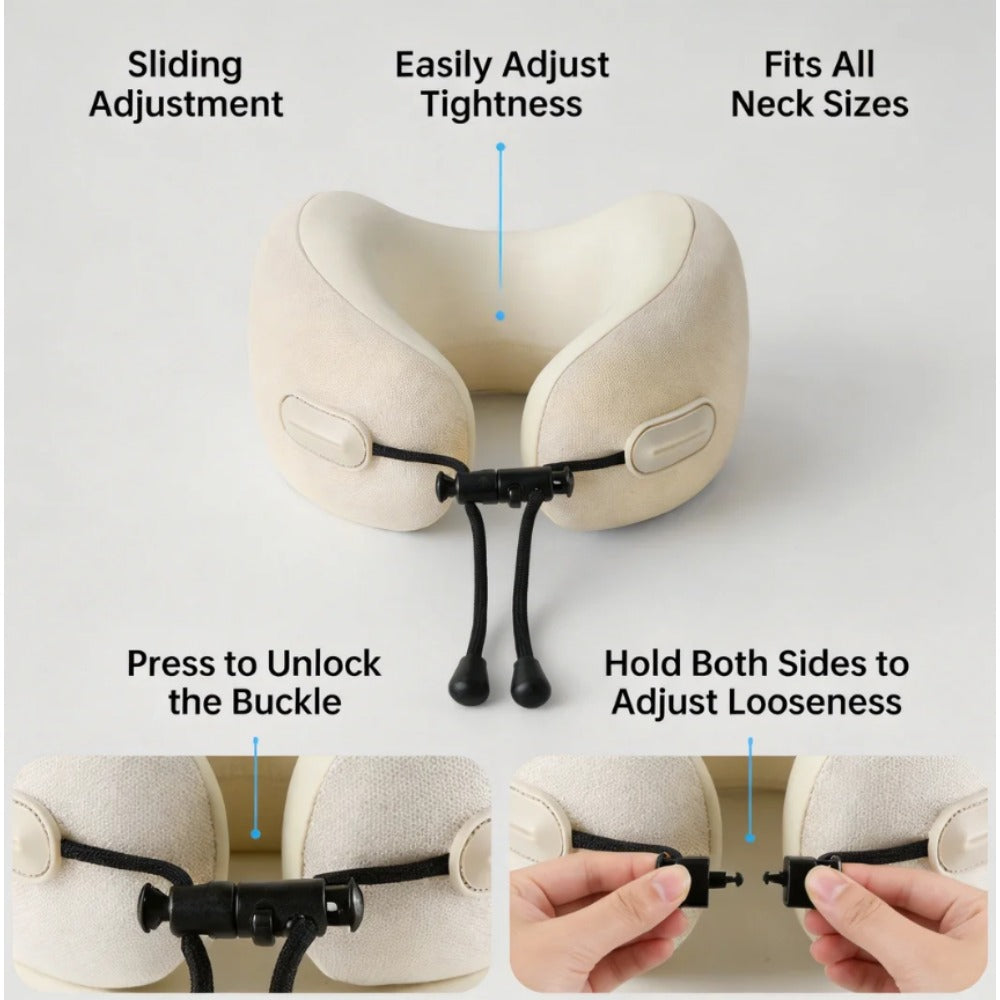 Memory U-Shaped Pillow Neck Travel Aircraft Pillow Neck Protection Nap Sofa Side Sleeping Cervical Spine Anti-Head Bias
